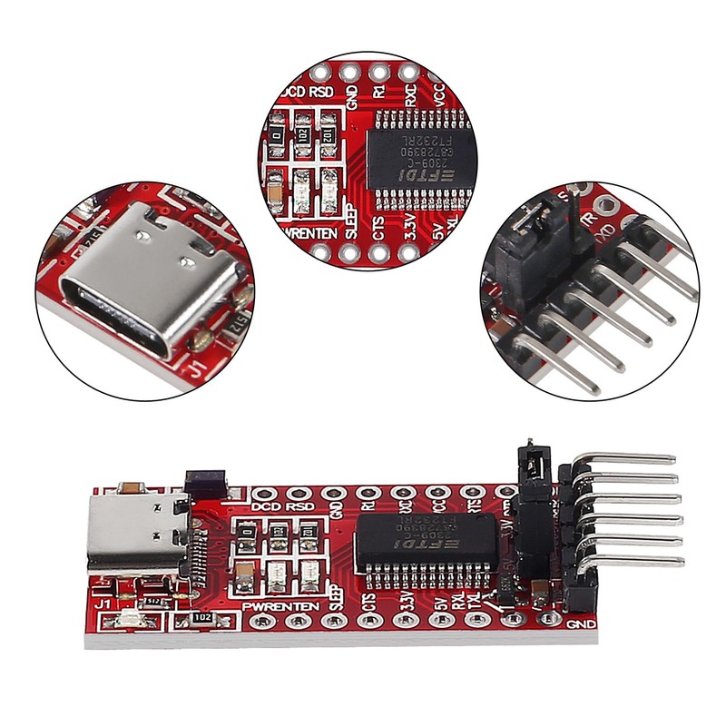 3Pcs FT232RL FTDI USB 3.3V 5.5V to TTL Serial Adapter