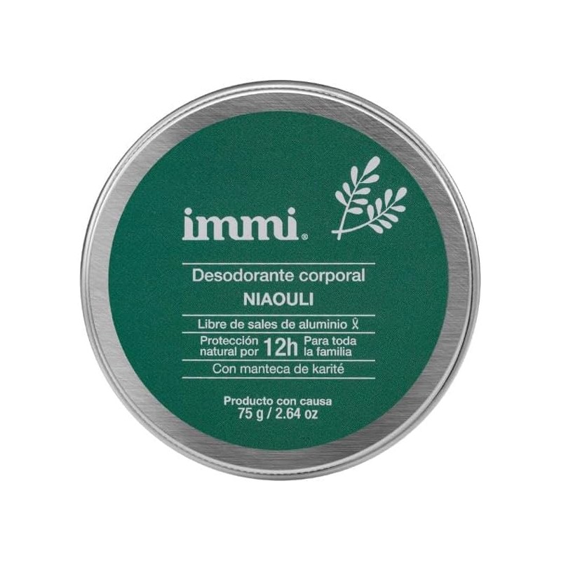 IMMI Desodorante Natural Niaouli en Tarro 2 Piezas