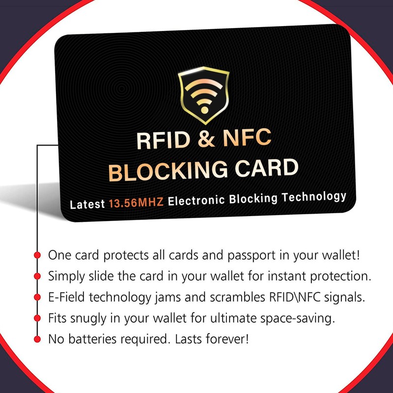 SaiTech IT 2 Pack RFID Blocking Card, One Card Protects