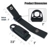 KUNN Nylon Duty Belt Keeper with Hook and Loop Snap,Belt