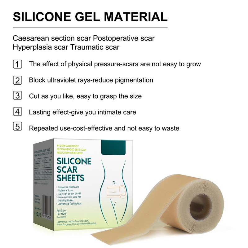 3 Meters Silicone Scar Stickers to Reduce Itching and Redness