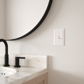 Franklin Brass Classic Beadboard Wall Plate, Pure White Single Switch Cover, 1-Pack, W35265-PW-C