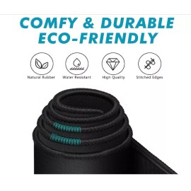 Unbranded Mouse Pads 8 1/4 x 10 1/4 in with Stitched Edges and Non-Slip Rubber Base