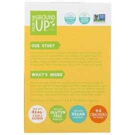 From The Ground Up, Cauliflower Crackers Sea Salt, 4 Ounce