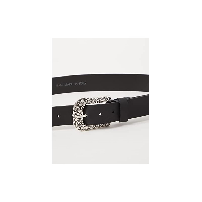 MGM Women's Floral Belt, Black (black-asi 1)