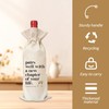 4PCS Wine Gift Bag, "New Chapter of Your Life", Reusable