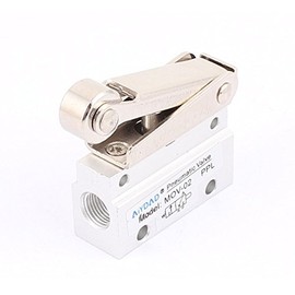XYBSDBTNR 8mm Thread Diameter 2 Way Wheel Switch Pneumatic Reversing Valve MOV-02