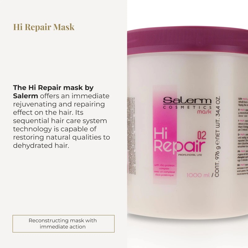 Salerm Hi Repair Shampoo and Repair Mask Combo Set