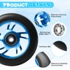 Pack of 2 Stunt Scooter Wheels, 100 x 24 mm