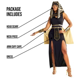 Morph Costumes Queen Ancient Egyptian Costume Women Cleopatra Costume Women Accessories Cleopatra Outfit Egyptian Goddess Costume Women Small