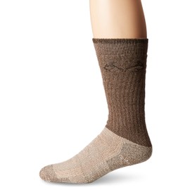 RealTree Cupron Odor Fighting Boot Socks, 1 Pair, Large (M 9-13), Brown