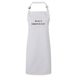 Fabulous Premium-Küchenschürze Weiß Happy Anniversary Wedding Celebration Gift Ideas Couple Marriage