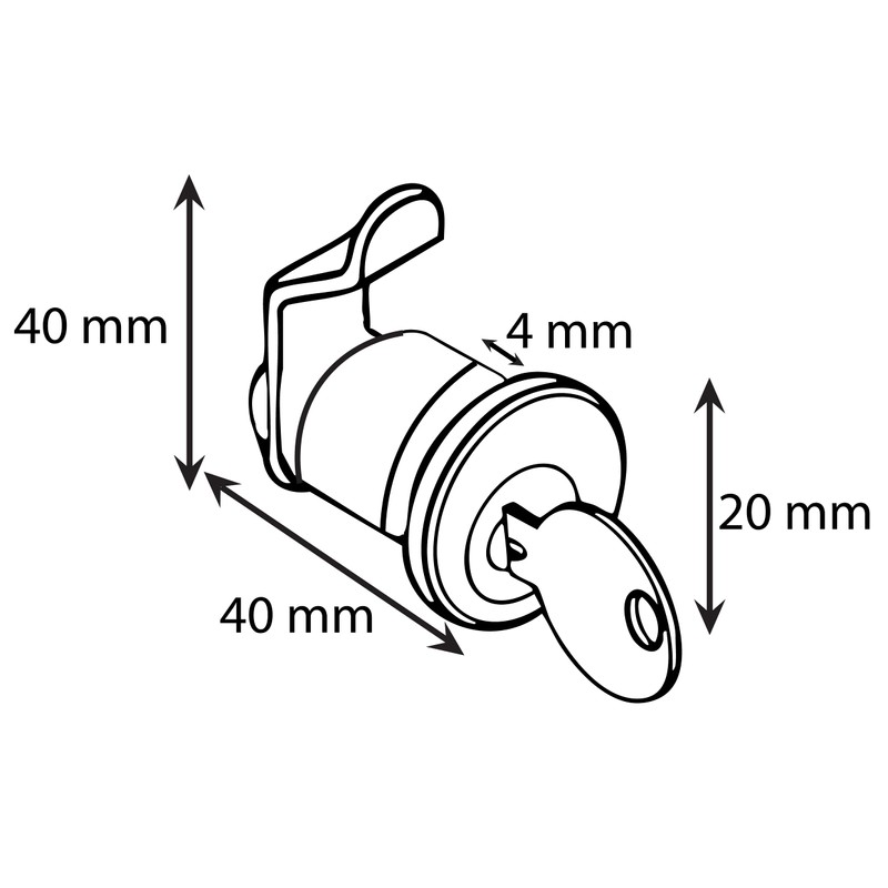 Universal Mailbox Lock Replacement with 3 Keys - Easy to