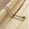 Unbranded Silver Tone Curb Chain Necklace 24" - 2.5mm -