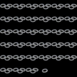 ID 7/32 inches OD 5/16 inches 100PCS Nylon Flat Washer Plain Washer Grommets Plastic Sheet Gasket Fastener (M5X8X1)