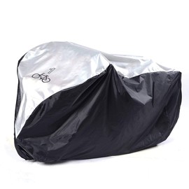 Bike Cover for 1 Bike, Viaky 210T Nylon Waterproof Bicycle Cover Anti Dust Rain UV Protection for Mountain Bike/Road Bike with Lock-Holes Storage Bag(MS)