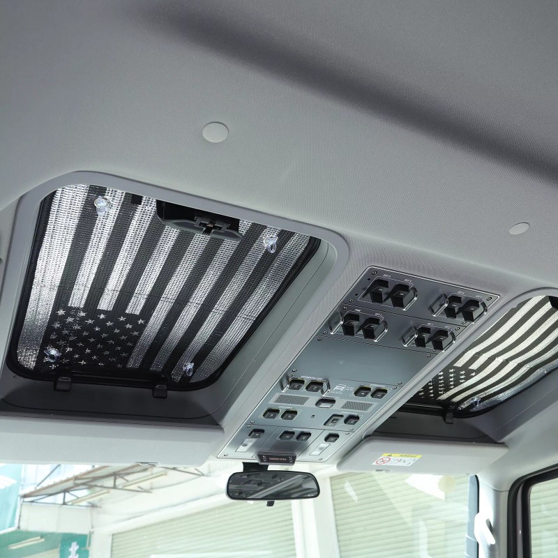 CSKT2022 USA Flag Car Sunroof Window Sun Shade Block Fits
