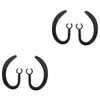 OHPHCALL 4pcs Ear Hooks for Earbuds Rubber Ear Clip Holders