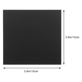 JECOMPRIS 10pcs Black Acrylic Board Cast Square Panel for Photo Frame, DIY Crafting