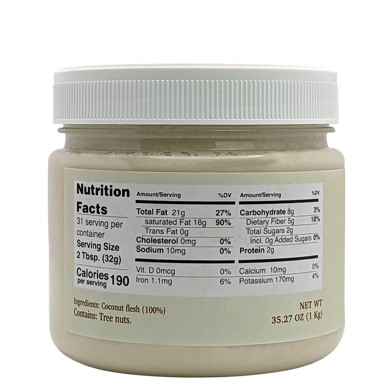 Nutural World - Coconut Cream 35 Oz (1kg) Great Taste