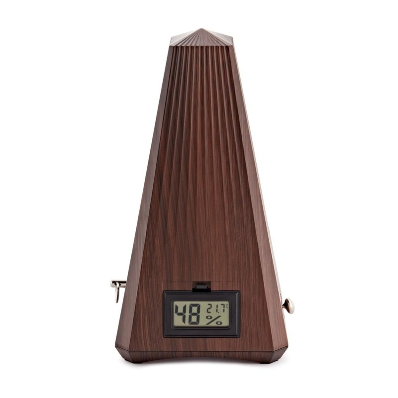 Mechanical Metronome with Thermo-Hygrometer by Gear4music