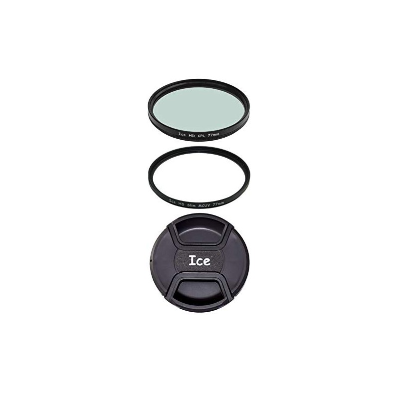 ICE 77mm Filter Set HD MC UV & CPL &