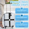 Suitcase Straps Pack of 2, Adjustable Suitcase Strap, 5 x