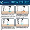 DOAHO 9 PCS Damaged Screw Extractor Set,6 PCS HSS 4341