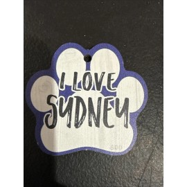 Dog Paw Shaped Magnets: I LOVE MY PET  (I Love SYDNEY) Dogs, Gifts, Cars
