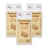 Kamenoko Tawashi Nishio Shoten Kamenoko Sponge Do, Square, Cream, Set