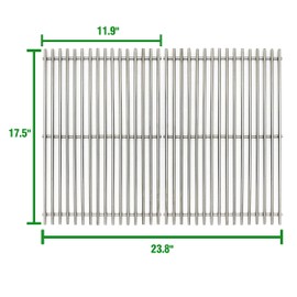 LOCVCDA 17.5" Stainless Steel 7639 Gas Grill Grates for Weber Spirit 300 Series, Spirit 700, Genesis Silver B/C, Genesis Silver B & C, Genesis Gold B & C, Genesis Platinum B & C, Genesis 1000-3500