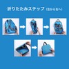 LACUPES Folding Backpack, Lightweight, Compact, Waterproof, Large Capacity, Sub Bag,