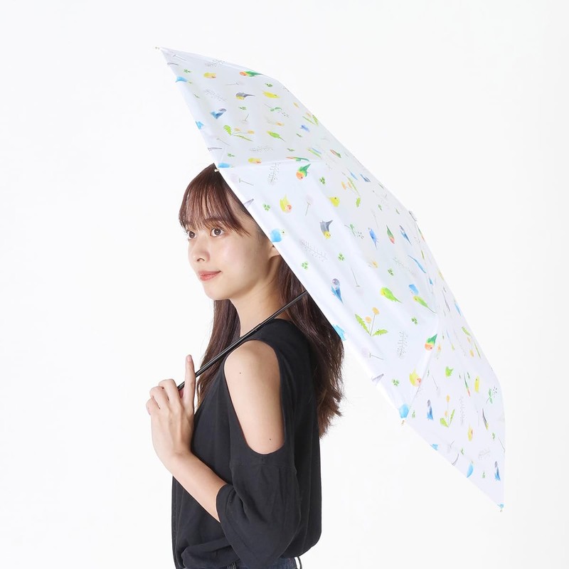 Nifty Colors 2482OF Folding Umbrella, Blackout Slender Mini