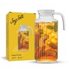 JoyJolt 60oz Glass Pitcher with Lid (2 Lids) - Beverage