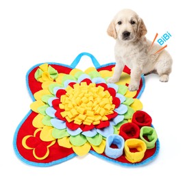 Dog Smell Finding Mat, Prevents Eating Fast, Stress Relief, Foldable, Washable, Felt, Pet Educational Toy, 19.7 x 19.7 inches (50 x 50 cm), For Small Dogs to Medium Dogs
