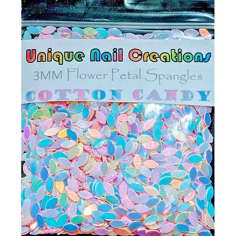 Unique Nail Creations FLOWER PETAL Spangle~YOU CHOOSE~Nail•Ac - COTTON CANDY