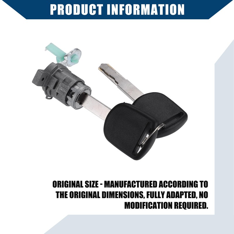 Hihaha 06351-TE0-A11 Ignition Switch Cylinder Lock Front Door Lock Cylinder