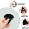 4Pcs Black Powder Puffs for Face Powder,Triangle Sponges for Makeup,Velour