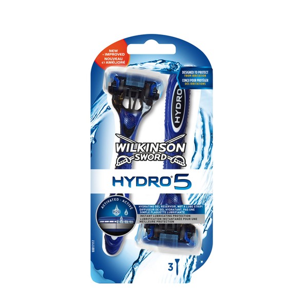 Wilkinson Sword - Hydro 5 - Rasoirs jetables masculins - Pack de 3