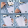 JUGUTA Pack of 10 A4 Sliding Bar Binder, A4 Transparent