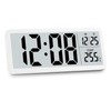 BORDEAG Radio-Controlled Digital Wall Clock, Digital Wall Clock with Temperature