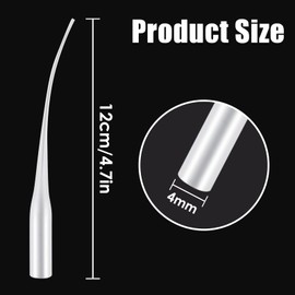 100 Pcs Plastic Glue Tips Glue Micro-Tips Applicator Tips Glue Tip Extender Precision Applicator for Crafting, Adhesive Dispensers, Lab Dispensing, Hobby