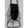 Friends Hill YW-297-341 Solid Ruffle Tote Light Gray
