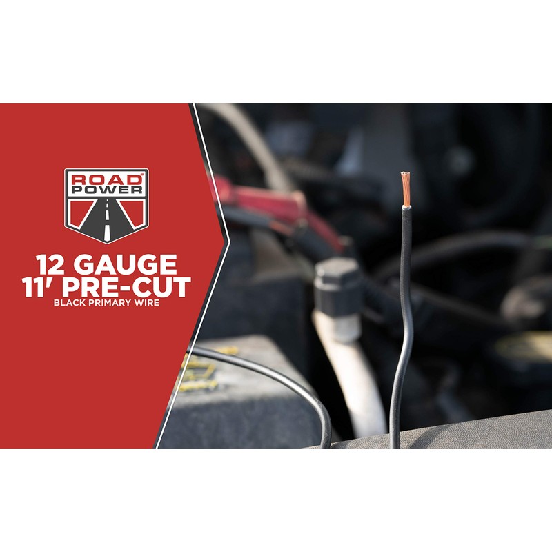 Road Power Automotive Copper Wire; 11'; Black, 55671333