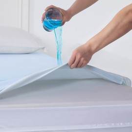 Jet's Home Mattress Protector with Zip 90 x 200 x 25 cm – Waterproof Mattress Cover Öko-Tex® Six-Sided Protection Against Bed Bugs and Dust Mites