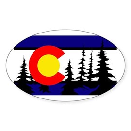 CafePress Colorado Sticker Oval Car Bumper Sticker