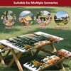 KENOBEE Picnic Table Cover with Bench Covers 6FT 3PCS, Camping