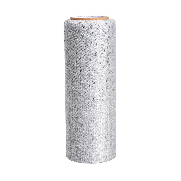 Geviro Christmas Glitter Tulle Netting Fabric Spool Sparkling Ribbon Roll