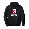 Nepalese Nepal Flag Pullover Hoodie