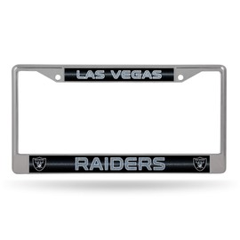 Rico Industries FCGL1760LV Las Vegas Raiders Bling Chrome Frame, Multi, 8 x 12.25